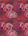 Flamingo Wallpaper Pink Retro Luxury Wall Decor