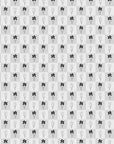 Floral Wallpaper Black White Checker Wall Decor