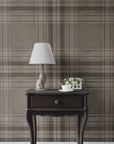 Brown Faux Suede Wallpaper Unique Plaid Luxury Wall Decor