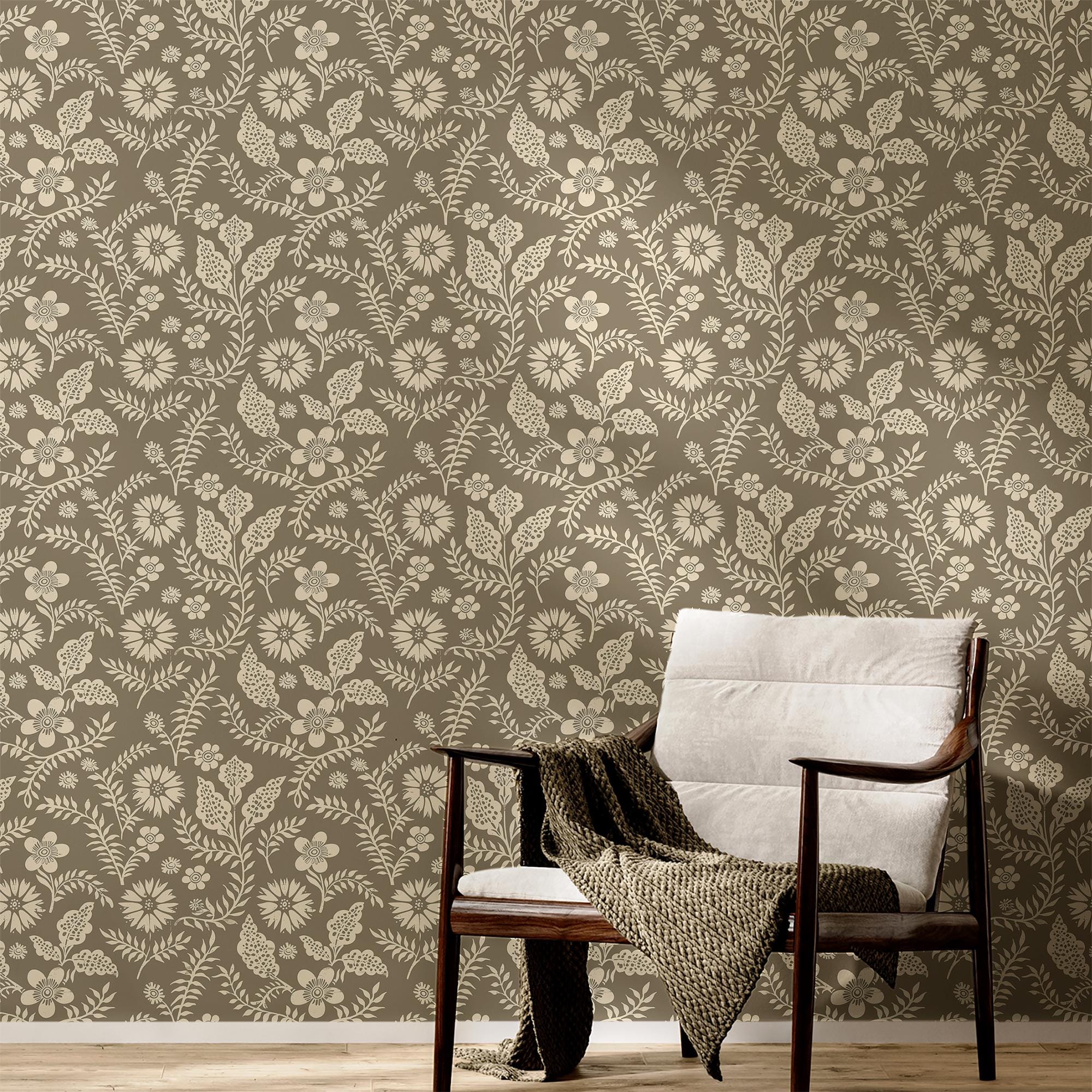 Scandinavian Wallpaper Floral Luxury Wall Decor