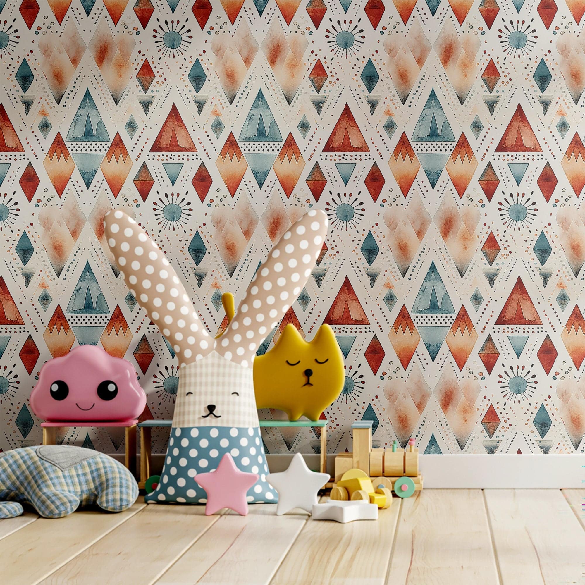 Western Wallpaper Boho Diamond Luxury Wall Decor
