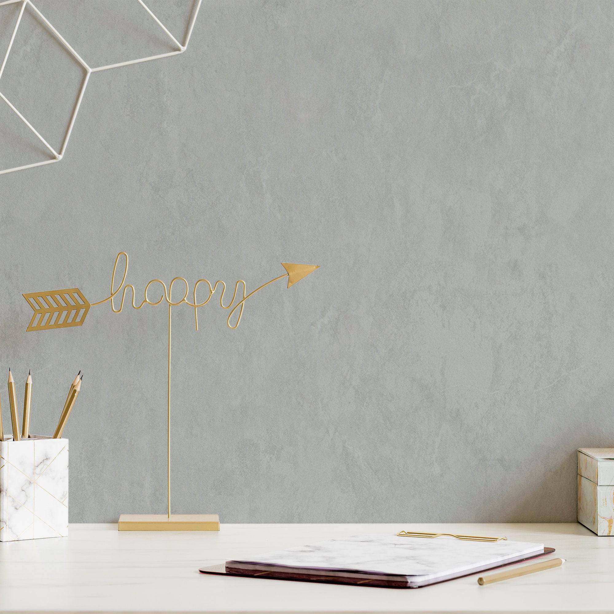 Limewash Wallpaper Boho Grey Luxury Wall Decor
