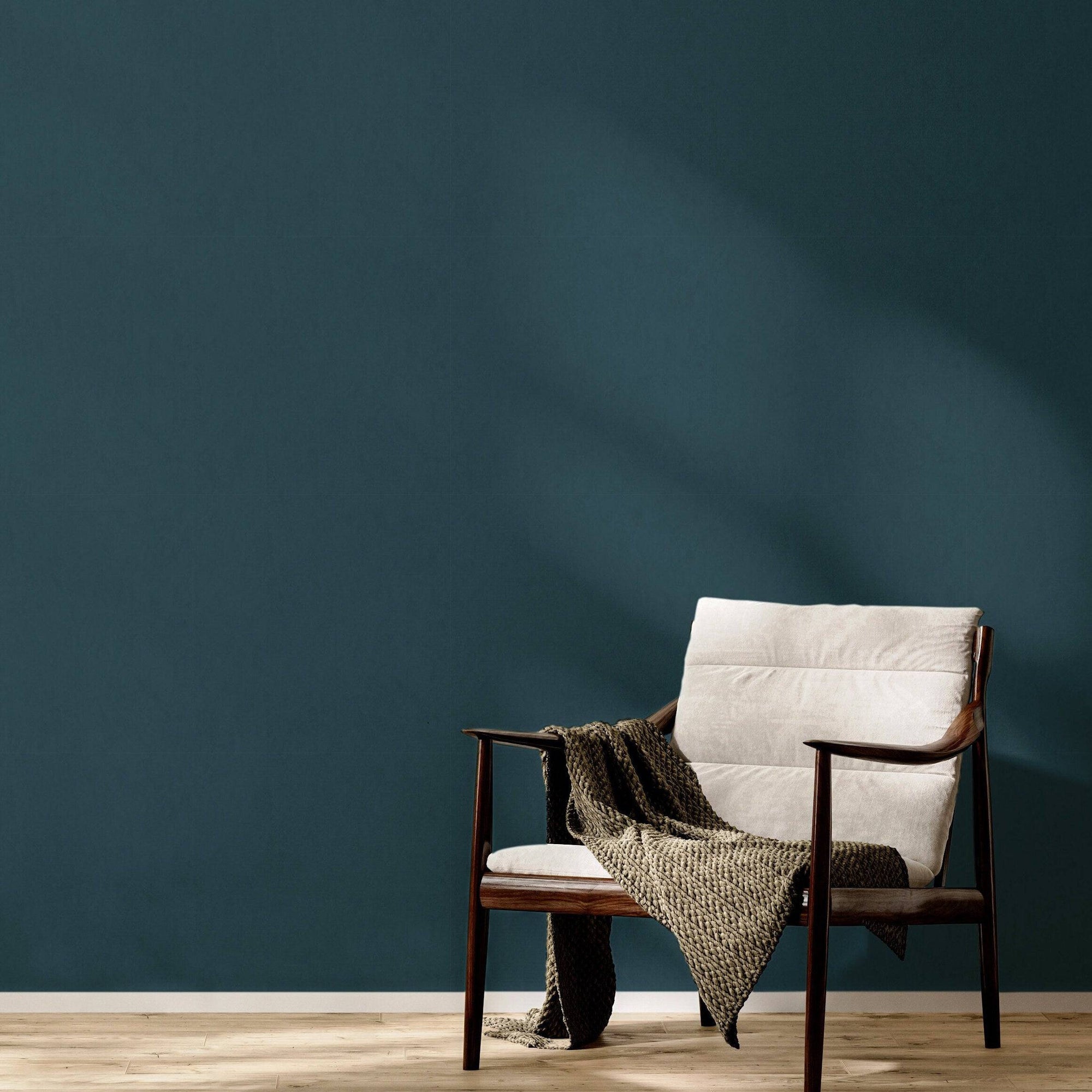 Limewash Wallpaper Navy Blue Luxury Wall Decor