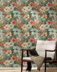 Tropical Wallpaper Retro Luxury Floral Wall Decor