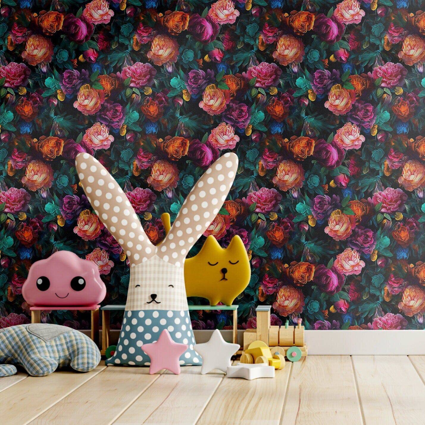 Peony Wallpaper Whimsical Luxury Wall Decor