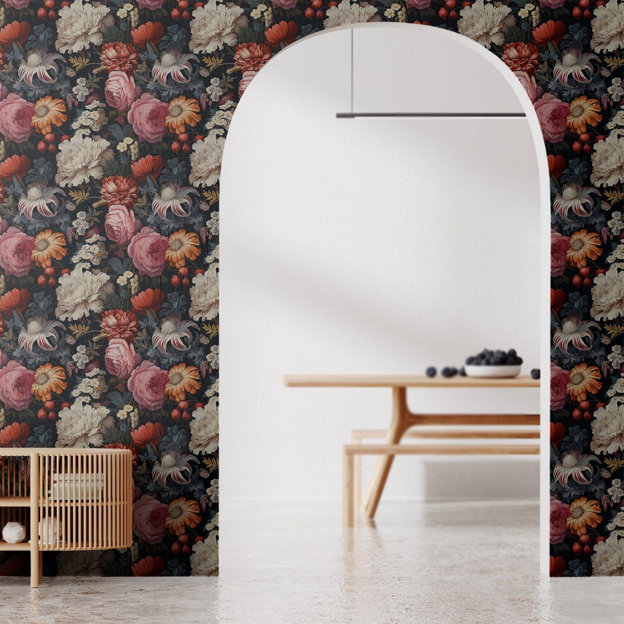 Wildflower Wallpaper Colorful Floral Wall Decor