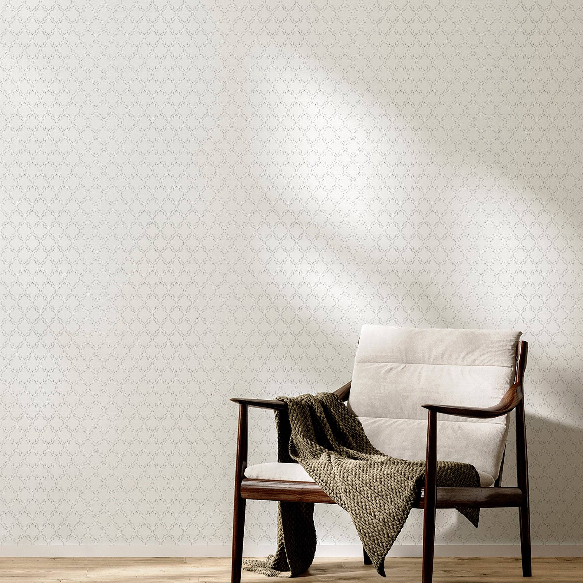 Arabesque Wallpaper Beachy Luxury Wall Decor