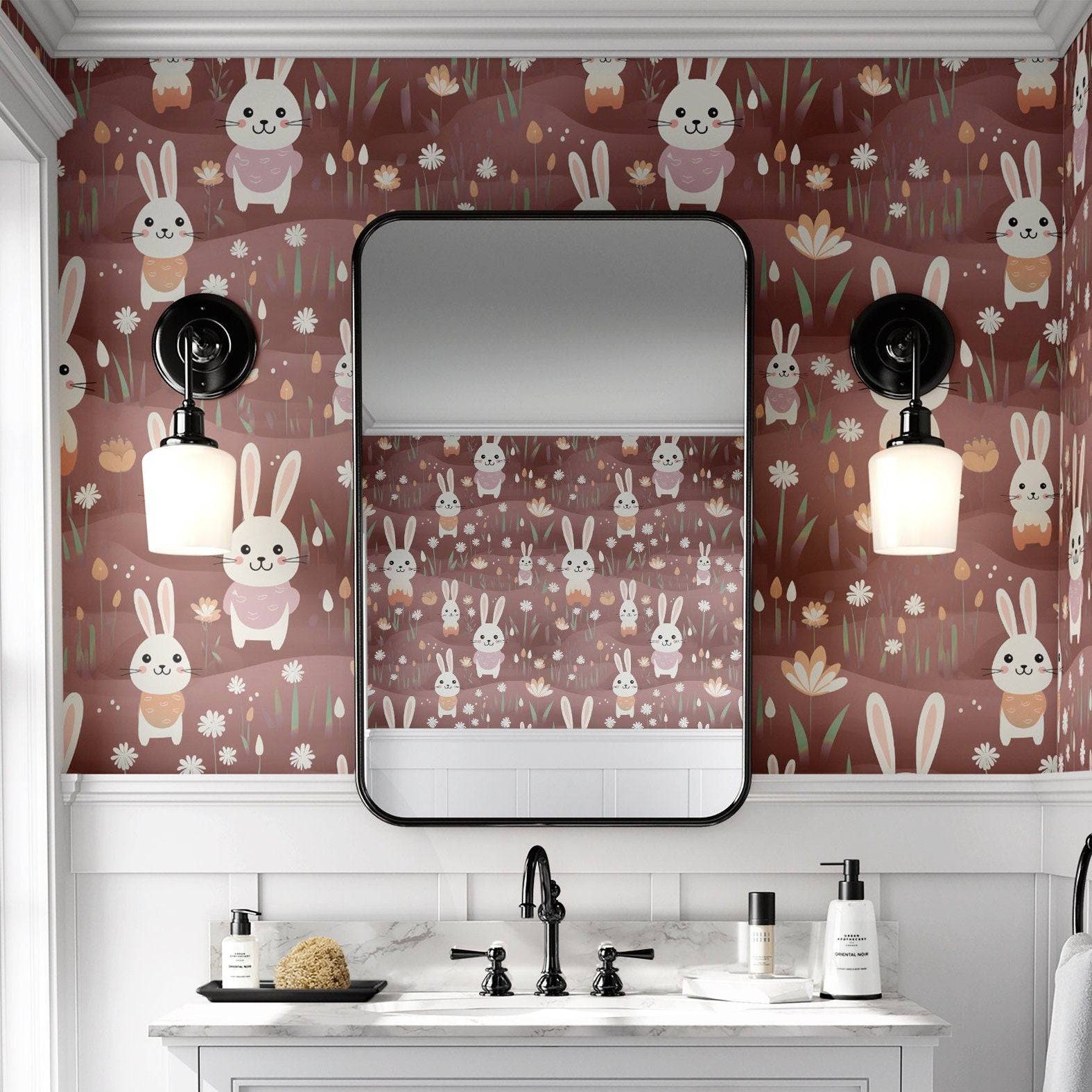 Rabbit Wallpaper Cool Bunny Luxury Wall Decor