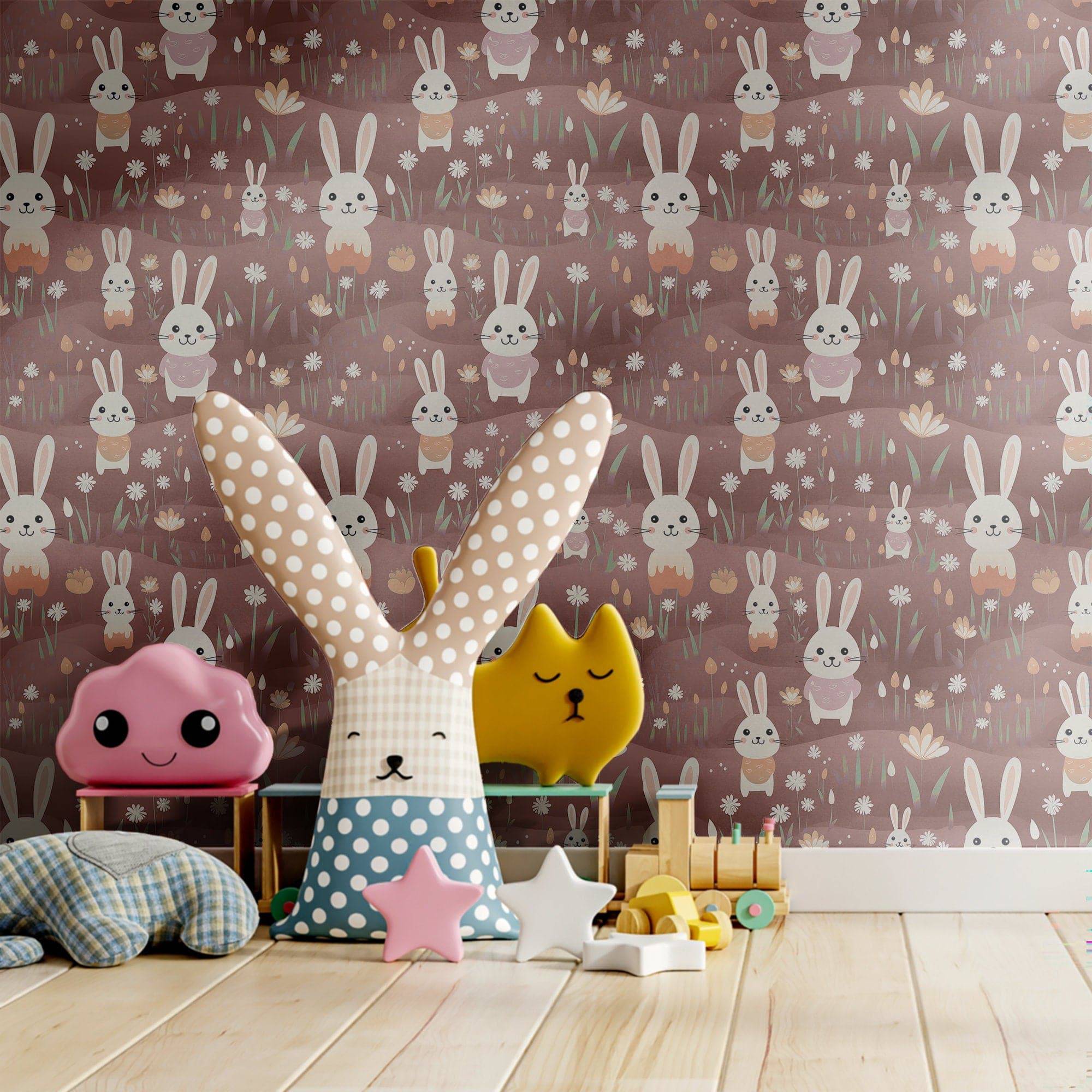 Rabbit Wallpaper Cool Bunny Luxury Wall Decor