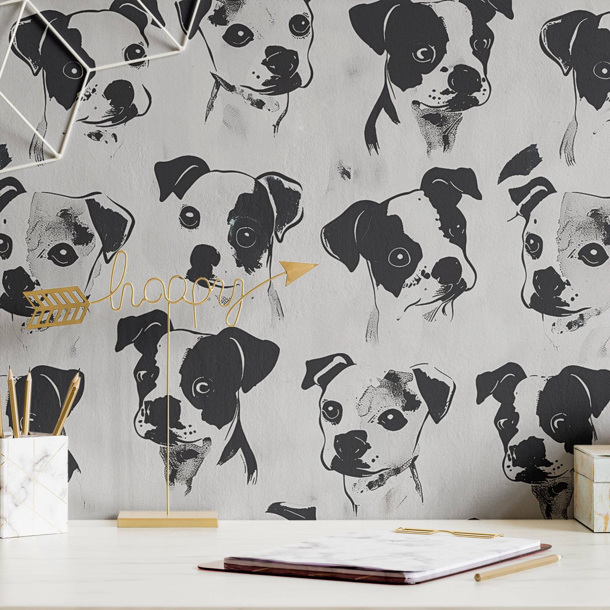 Dog Wallpaper Cute Puppy Luxury Wall Decor