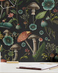 Mushroom Wallpaper Dark Academia Wall Decor