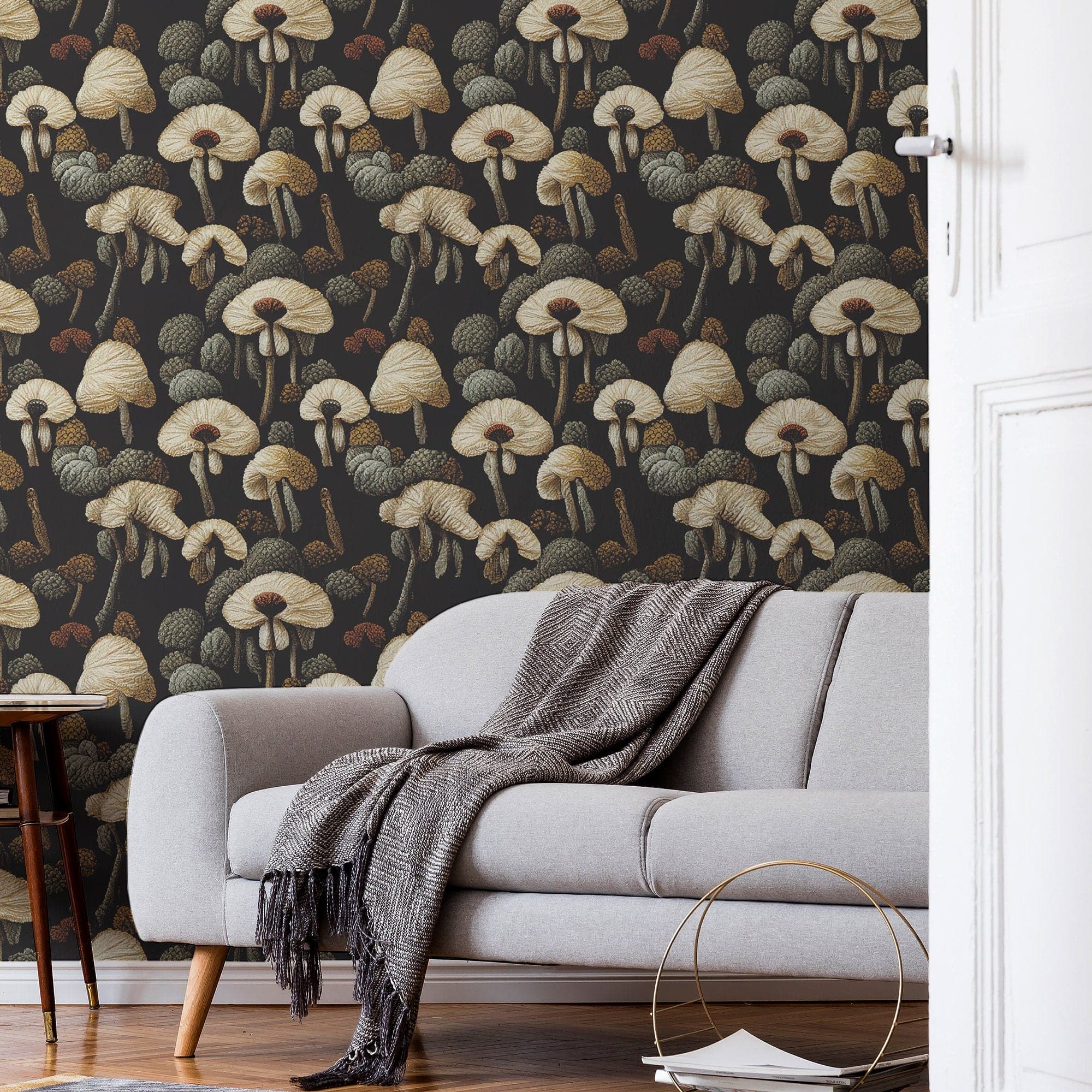 Mushroom Wallpaper Funky Luxury Wall Decor