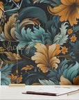 Art Nouveau Wallpaper Dark Luxury Wall Decor