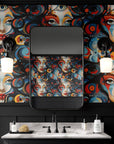 80s Wallpaper Retro Abstract Luxury Wall Decor