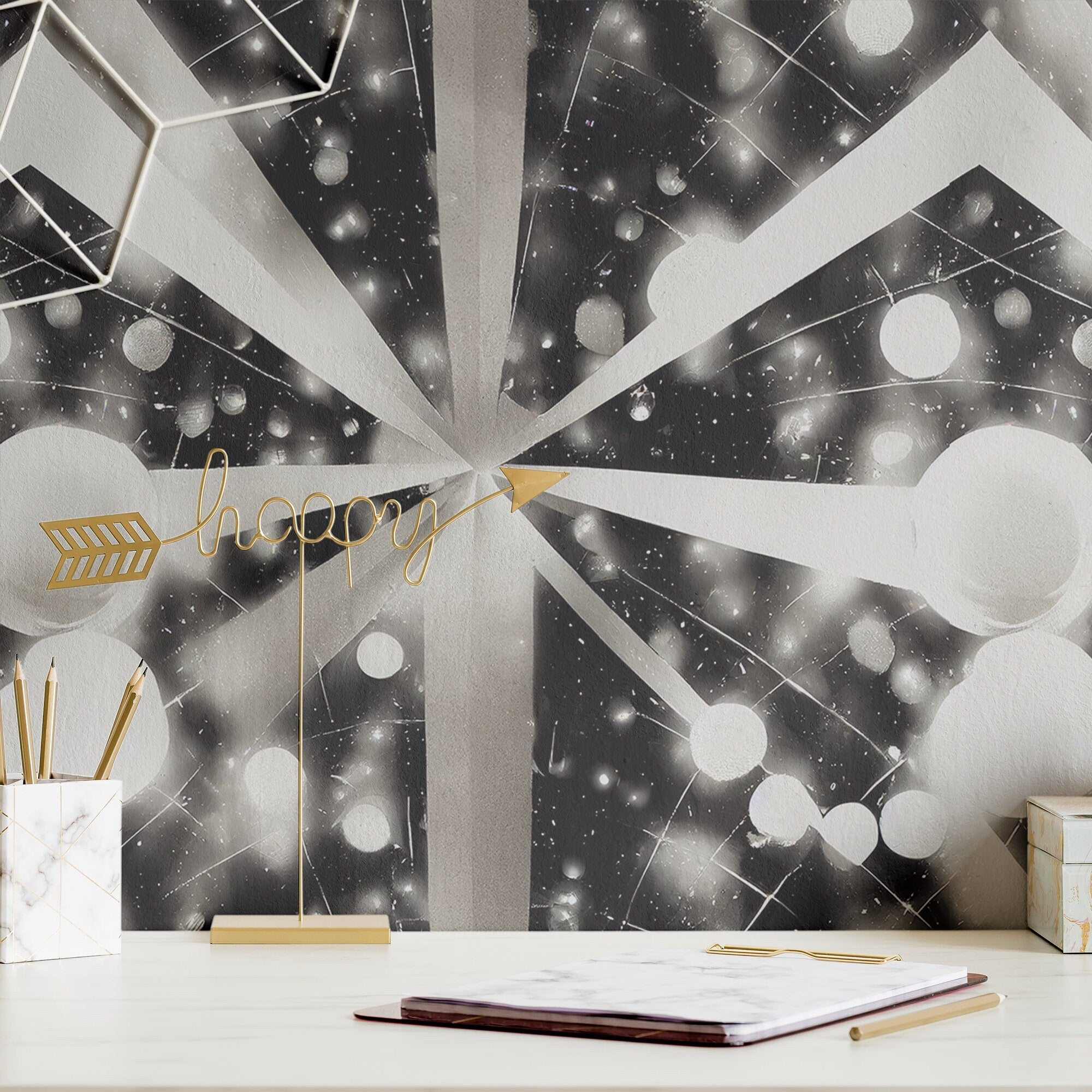 Disco Wallpaper Retro 70s Luxury Wall Decor