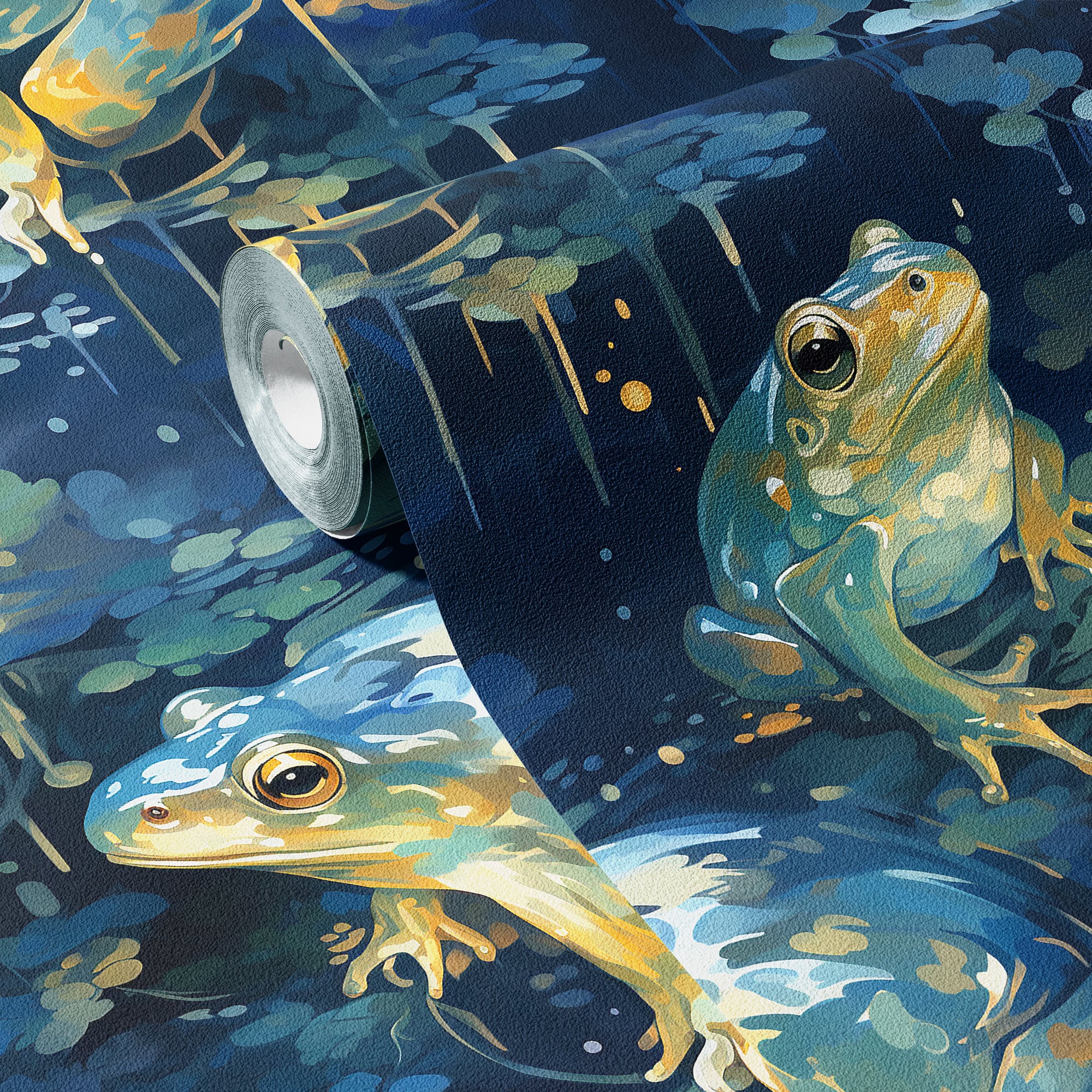 Frog Wallpaper Dreamy Dark Luxury Wall Decor