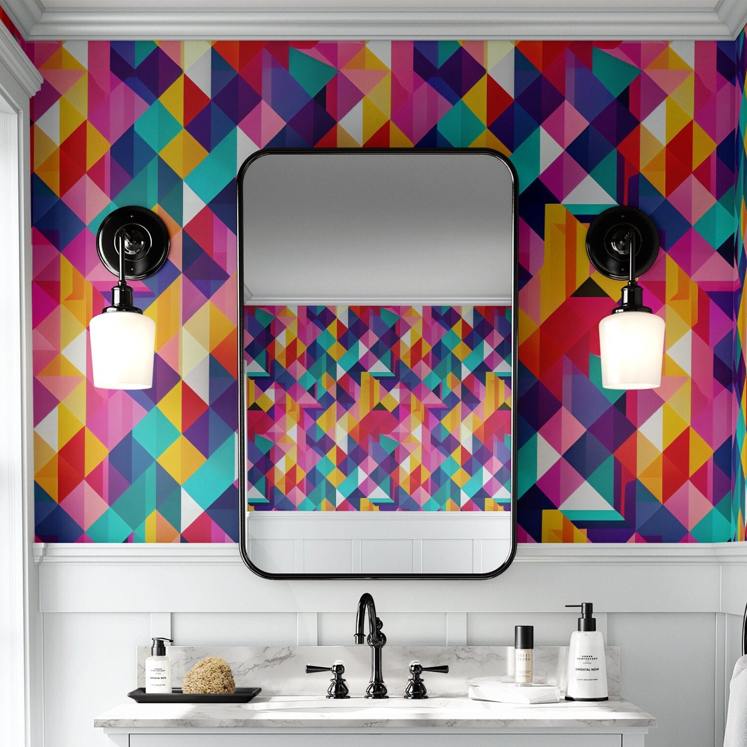 Retro Wallpaper Fun Bright 70s Vintage Wall Decor