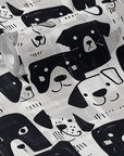 Fun Dog Wallpaper Pet Black White Wall Decor