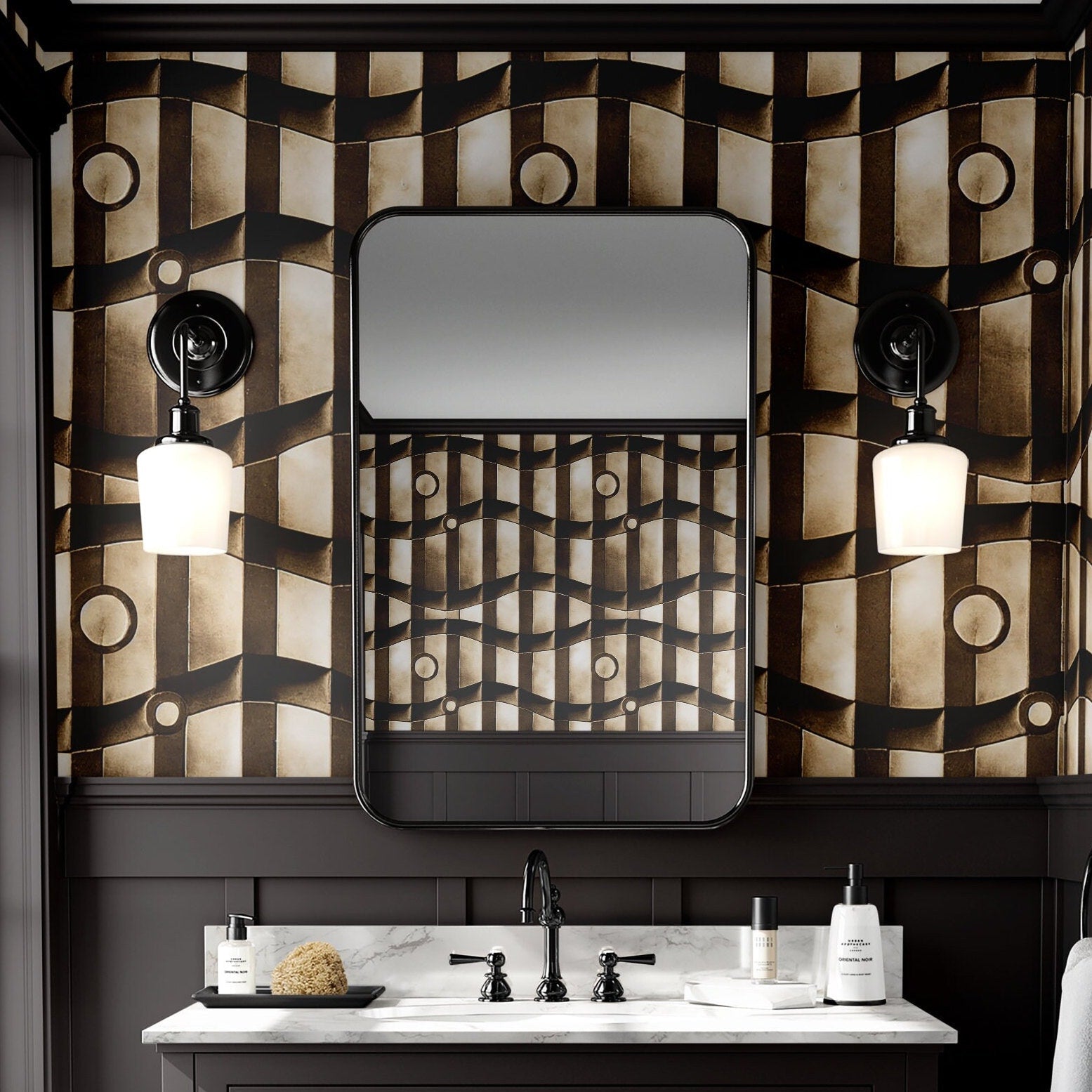 Art Deco Wallpaper Maximalist Luxury Wall Decor