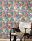 Toile Wallpaper Funky French Retro Wall Decor