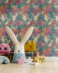 Toile Wallpaper Funky French Retro Wall Decor