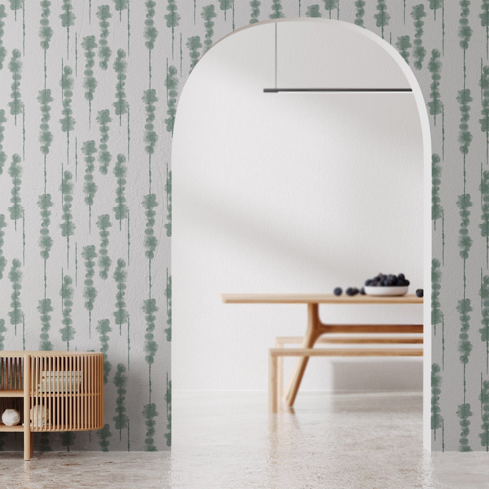 Japanese Wallpaper Shibori Tie Dye Wall Decor