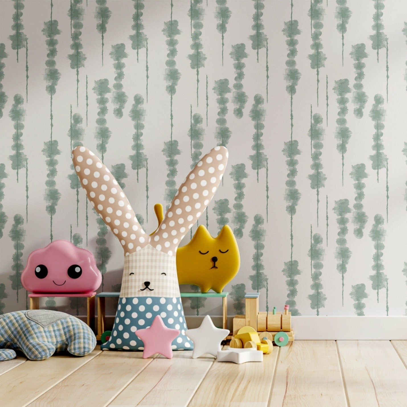 Japanese Wallpaper Shibori Tie Dye Wall Decor