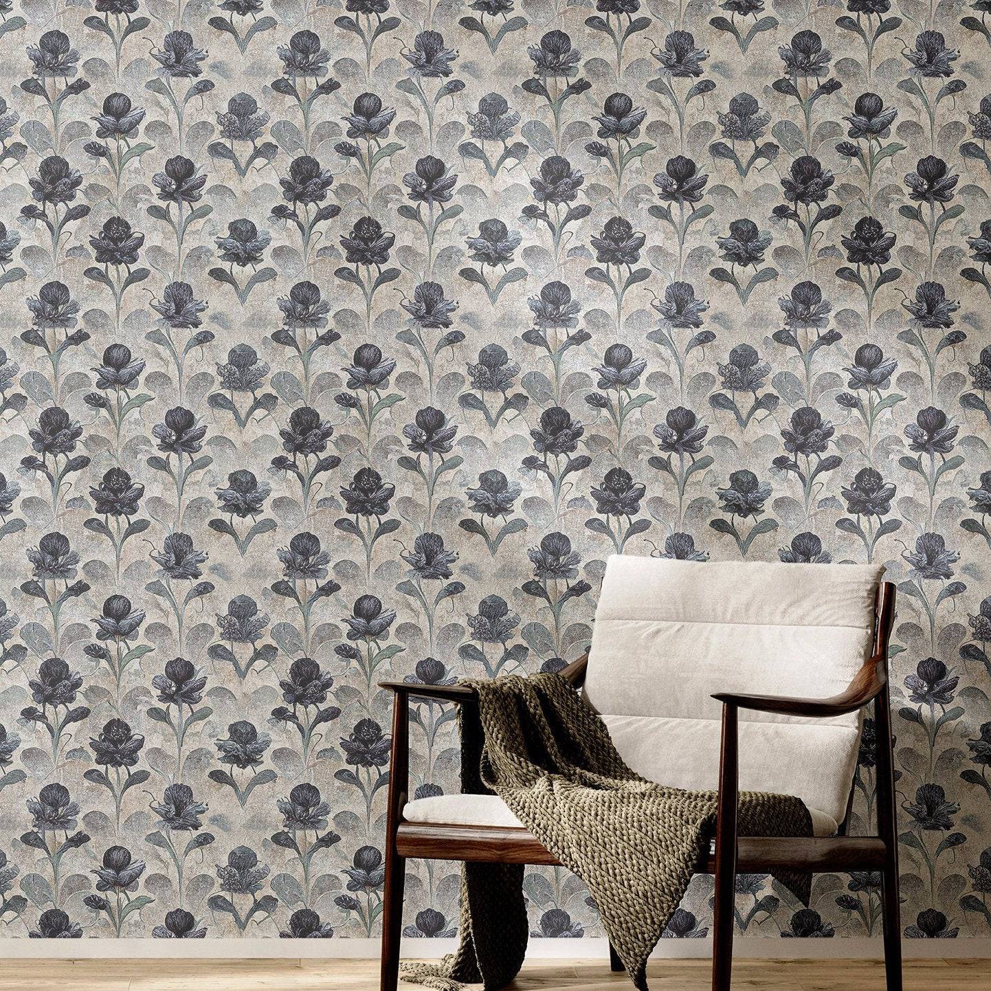 Moody Vintage Wallpaper Pimpernel Wall Decor