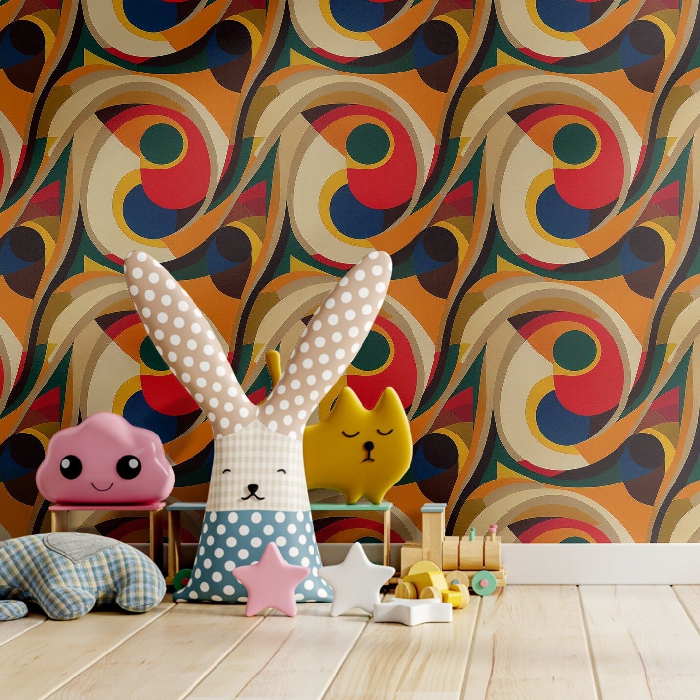 70s Wallpaper Groovy Funky Retro Wall Decor