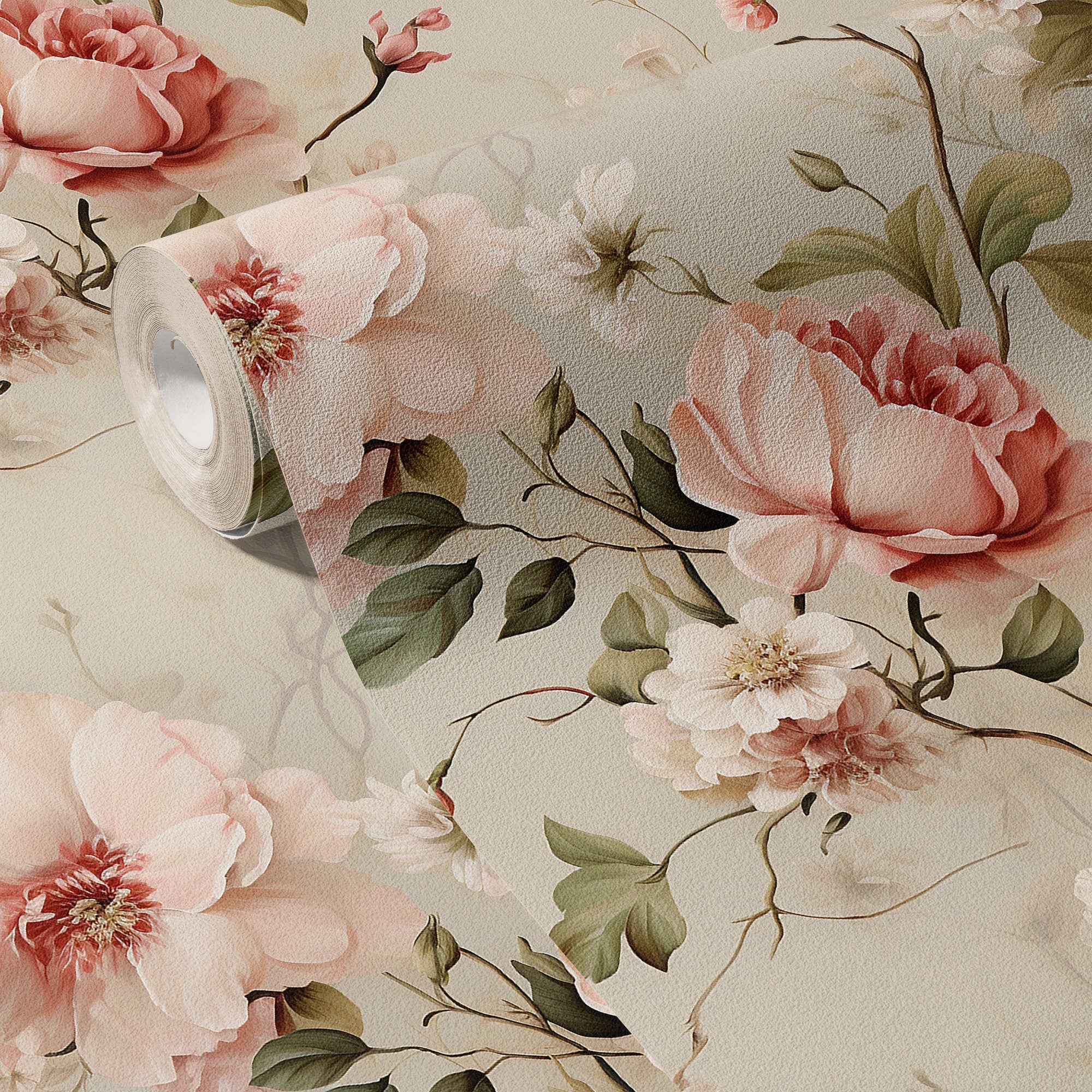 Floral Wallpaper Moody Botanical Luxury Wall Decor