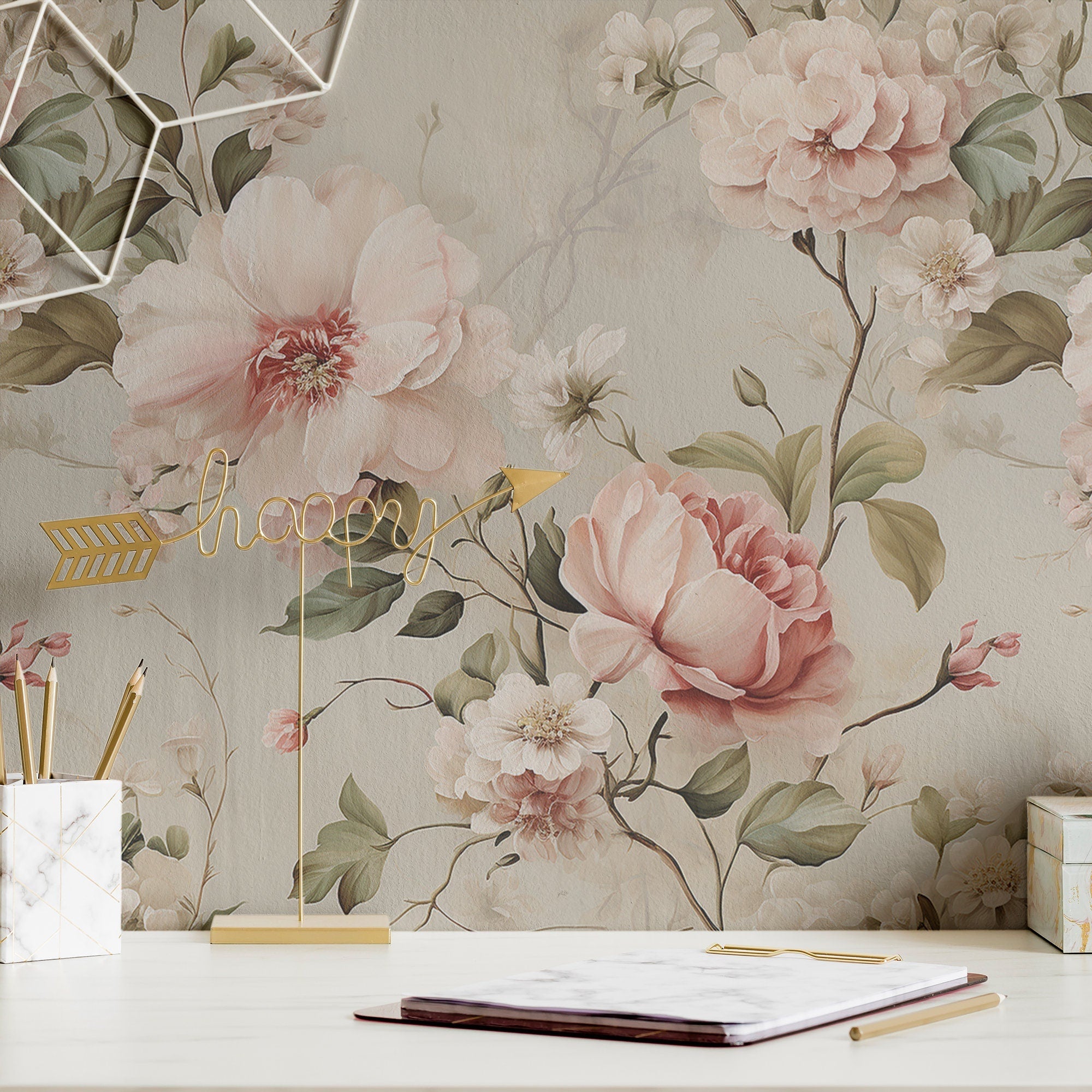 Floral Wallpaper Moody Botanical Luxury Wall Decor