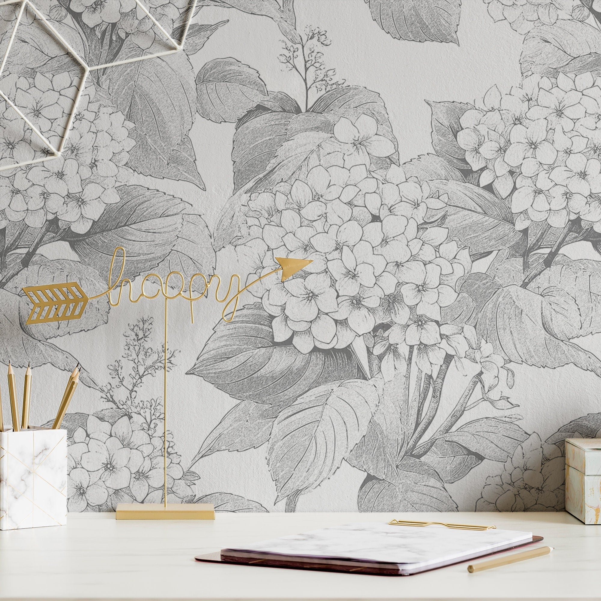 Hydrangea Wallpaper Fun Floral Luxury Wall Decor