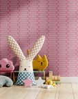 Pink Wallpaper Mid Century Modern Wall Decor