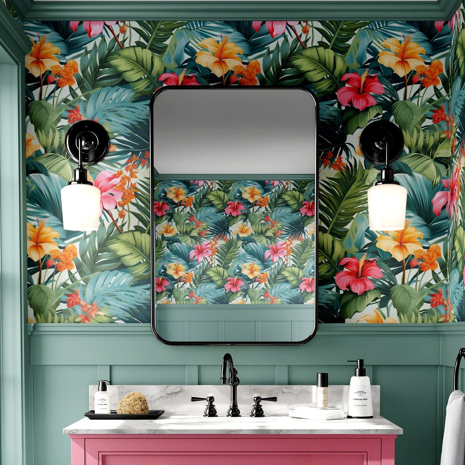 Jungle Wallpaper Tropical Botanical Wall Decor