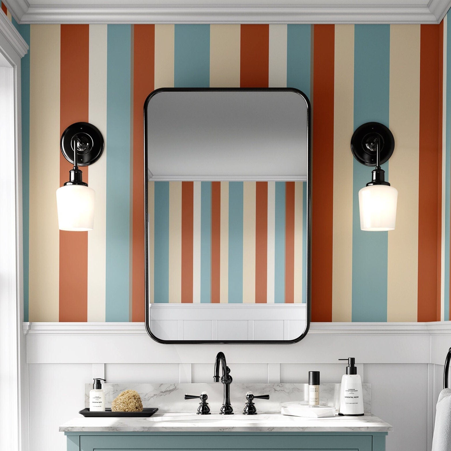 Stripe Wallpaper Classic Striped Luxury Wall Decor
